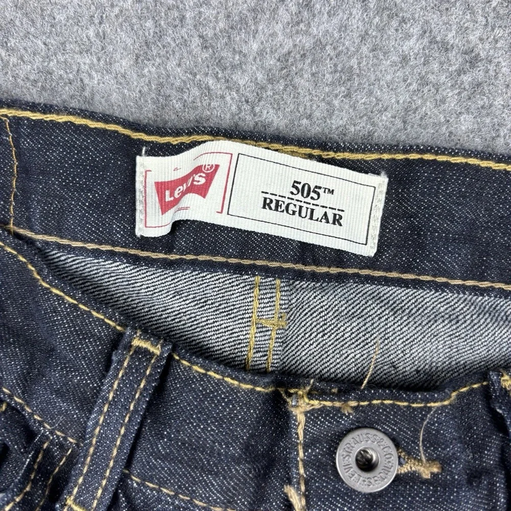 Levi's 505 Jeans Boys Youth 14 Regular NWT Straight‎ Leg Dark Wash Blue Denim